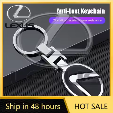 Zinc Alloy Key Ring Keychain Car Logo Accessories For Lexus F SPORT Plug-in Hybrid ES UX 300e GS GX