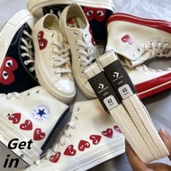 [Saclan] CDG PLAY X Converse Original Shoelace Adapt To Rei Kawakubo Co-Branded Love 1970 Canvas Sho