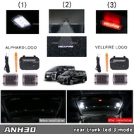 dac toyota alphard vellfire anh30 2015-2023 car led rear trunk shadow light accessories agh30