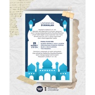 Iftar Invitation Halal Bihalal Invitation/ Study Invitation/ Syawalan Invitation/ Iftar Invitation/ 