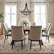 nuLOOM Rose Persian Vintage Area Rug, 6' 7" x 9', Beige