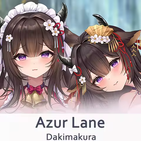Azur Lane Kashino Dakimakura 2WAY Hugging Body Pillow Case Anime Game Pillow Cushion Cover Xmas Gift