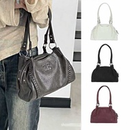 Korean Style Niche ason Wandering Large Capacity 24FW Motorcycle Bag Shoulder Armpit Handbag