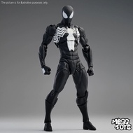 Original Hot Mess Toys Black Spiderman Action Figure Anime Spider Red Black Suit Neighbor Symbiote S