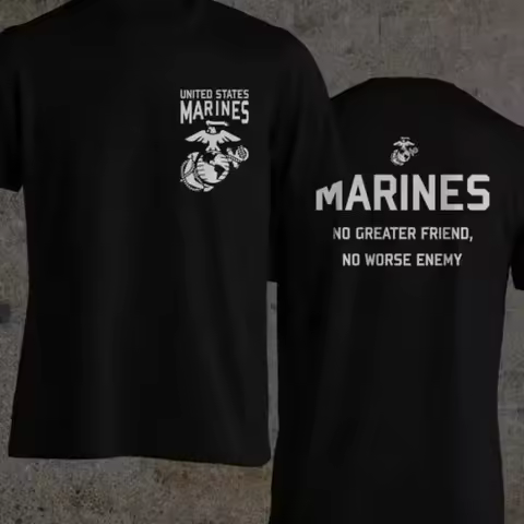 2026 Summer 2026 SUMMER Us Army Marines Corp Usmc Quote No Greater Friend No Worse Enemy Men Shirt M