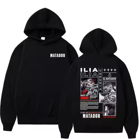 El Matador Ilia Topuria La Leyenda Graphic Hoodies Men Women Fashion Violence Aesthetic Sweatshirts 
