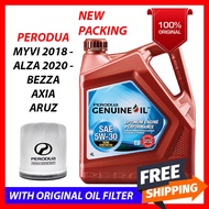(100% Original) Perodua 5W30 Semi Synthetic Engine Oil (4L) Myvi 2018- / Axia / Bezza / Aruz 5W-30
