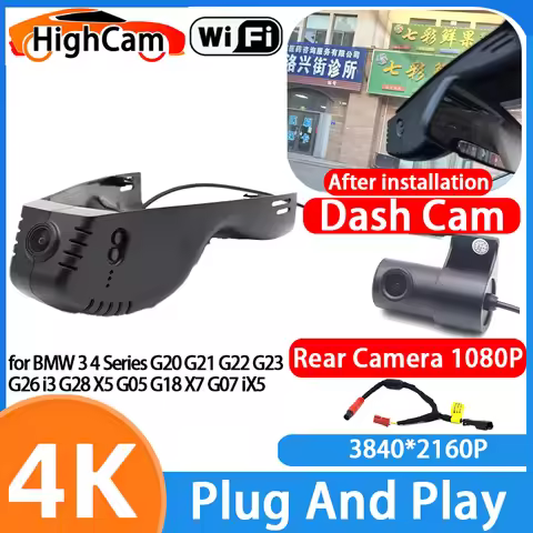 for BMW 3 4 Series G20 G21 G22 G23 G26 i3 G28 X5 G05 G18 X7 G07 iX5 4K Wifi IMX335 DVR Video Recorde