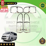 Toyota Hiace GL Grandia 2016 to 2018 Head Light  and Tail Light Cover Chrome Garnish V2 2017 2018 ( 