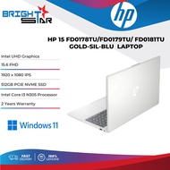 HP 15 (FD0181TU/FD0179TU/FD0178TU)15.6 FHD/I3-N305/8GB/512GB SSD/Intel UHD/Win 11/2Y Warranty/Backap
