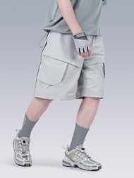 側拉鏈短褲 機能戶外通勤工裝五分褲 gorpcore