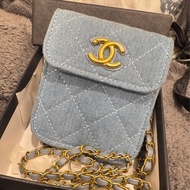 CHANEL MINi VIC單寧小廢包