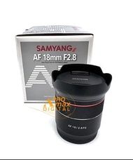 全新現貨✅Samyang AF 18mm F2.8 FE Wide Angle Lens for Sony E (水貨) (Brand New) 廣角鏡頭 三陽 A7C II A7CR A7C2 A7CII A7 III A7RV A7 IV A7V A7S A7III A1 A9S A9