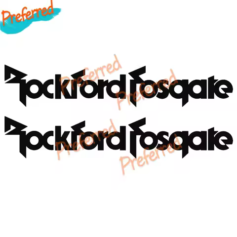 2x JDM Rockford Fosgate Logo Audio Racing Decal Die Cut Stickers Vinyl Decal Customizable in Any Siz