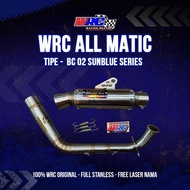 WRC RACING EXHAUST TYPE BC 02 FULL STAINLESS ALL MATIC FREE REQUEST 100% WRC ORIGINAL FREE LASER NAM