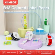 NIIMBOT B18/N1 White Colours Thermal Label stickers Waterproof Anti-Oil Stickers Long Lasti