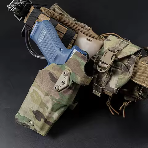 Tactical 6354DO Holster For Glock G17 With X300 X300U Light Automatic Locking System QLS Fork Belt H