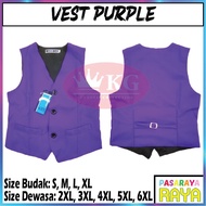 VEST PURPLE SEKOLAH PENGAWAS KGT SEKOLAH RENDAH & SEKOLAH MENENGAH JENAMA KGT