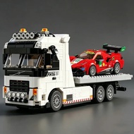 Super sports car FH16 rescue trailer semi-trailer model truck toy 6x4 heavy-duty towing vehicle asse