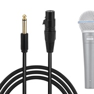 Geekria cho người sáng tạo 6.35mm (1/4 inch) đến XLR nữ Cáp micrô 10 ft / 3 m Tương thích với dây mi
