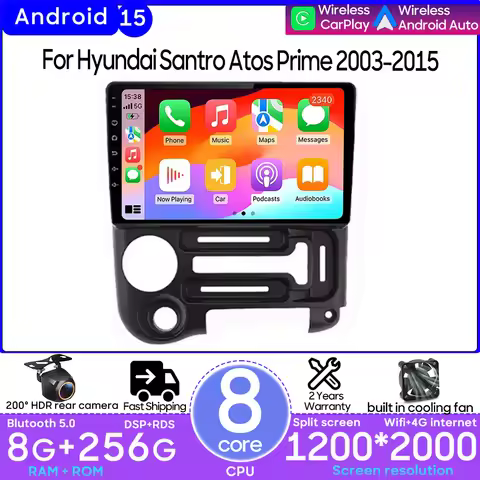 Android For Hyundai Santro Atos Prime 2003-2015 Car Multimedia Player Carplay Auto Radio Stereo Vide