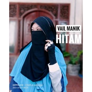 New Niqab Veil Manik/Niqab 2 layer yaman/Calfon silky/Niqab Latest