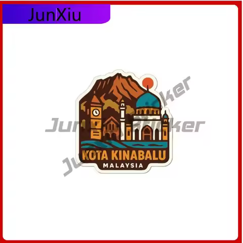 Kota Kinabalu Malaysia City Vinyl Decal Scratch-proof Exterior Sticker Windshield Guitar Windows Spo