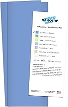 NANOLAP PSA Lapping Film, 2 Pc 40 Micron (300 Grit) Adhesive Polishing Paper, 4-1/4” x 11” Microfini