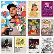 Pop Rock Singer Mac Demarco Poster Aesthetic Music Album Cover Rapper Hip Hop Comic Canvas Print Wal
