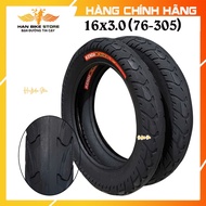 16x3.0 Electric Bicycle Tire with Tube, 16x3.0 Tube Electric Scooter Tire (76-305) KENDA ebike