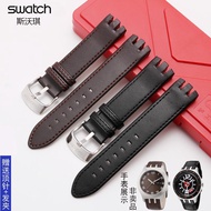 Swatch watch strap swatch watch strap YTS402 409 713 YTB400 YTG400 Men's Genuine Leather watch strap