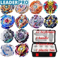 Beyblade Burst Spinning Top Gyros 12PCS with Launcher Handle Gift Toy for Kids