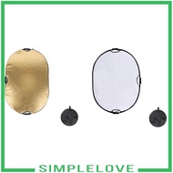 [Simple] 60x90cm Portable Oval Light Reflector Camera Lighting Reflector Reflective Surfaces Multipurpose Foldable