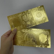 Free Shipping Beautiful Iraq Gold Banknotes 25000 Dinar Non color printed Commemorative coin new