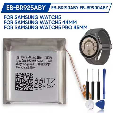 Replacement Battery EB-BR900ABY EB-BR910ABY For Samsung Galaxy Watch5 40mm 44mm Watch5 Pro 45mm EB-B