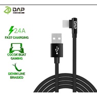 DAP Gamer USB Cable Android Type C Fast Charging Data Cable - 12 Month Warranty D-L02T