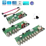 XMEYE บอร์ด DVR NVR 5M-N 1080P 4/8/16ช่องไฮบริด6 in 1พร้อมสายโคแอกเชียลสำหรับกล้องวงจรปิด AHD TVI CV