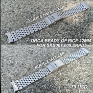 สายนาฬิกา BEADS OF RICE สำหรับ SEIKO SKX007,009,SRPD5 ฟรีสปริงบาร์ และ ปากกาถอดสาย