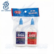 SKY LEGENDS SD-402 2in1 White Glue Set - Non-Toxic Quick Dry Craft Glue for School & Office