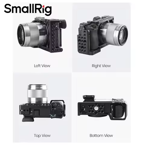 SmallRig Camera Cage Rig for Sony A6500 1661 Cage for Sony A6300/A6000/A6500 Nex-7 Camera with Shoe