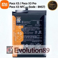 Baterai Batre  Pocophone Poco X3 Batre Poco X3 Pro Poco X3 NFC BN57 BN 57
