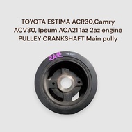 TOYOTA ESTIMA ACR30,Camry ACV30, Ipsum ACA21 1az 2az engine PULLEY CRANKSHAFT Main pully
