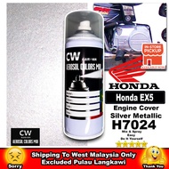 [ Honda EX5 Engine Cover Silver H7024 ] 2K Paint CW Aikka DIY Cat Aerosol Spray Bottle 370ml Motor Silver Engine Cover 银