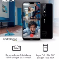 hp nokia 6 android ram 4 rom 64gb/garansi resmi