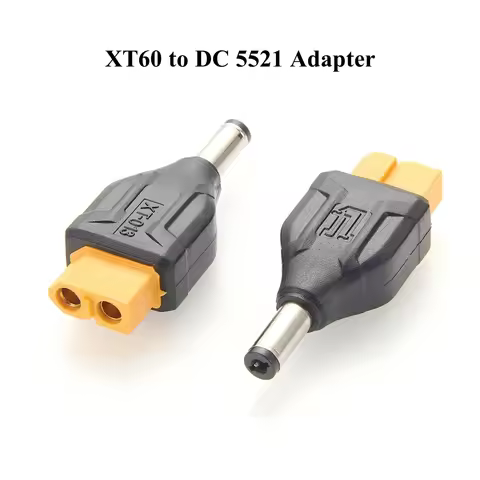 XT60 to DC 5521 Adapter XT60 Female to DC 5.5mm x 2.1mm Male Connector Model Airplane Power Extender