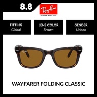 Ray-Ban Folding Wayfarer Unisex Global Fitting Sunglasses (50 mm) RB4105 710