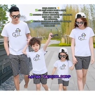 KATUN (UNIT PRICE) FAMILY CLOTHES FAMILY COUPLE T-SHIRTS JESUS MEMBER SHORT SLEEVES UK.S-XXL PASKAH 