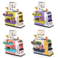 JoyGrow 47PCS Cash Register Playset for Kids Pretend Play Mini Supermarket Cashier Grocery Store wit