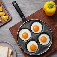 HITAM Black 4-hole Frying Pan/Frying Pan 4-hole Egg Frying Pan Non-Stick
