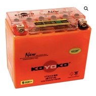 KOYOKO YTX14-BS NANO GEL BATTERY 0 KOYOKO NANOGEL BATTERY G2 BATERI YTX14BS YTX14 BS KOYOKO